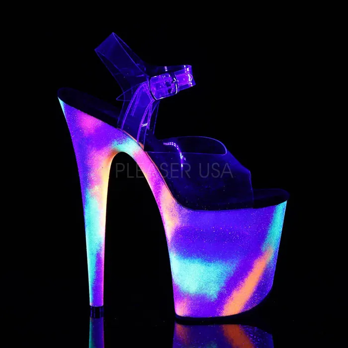 Pleaser Vibrators | FLAMINGO-808 Glitter Heel