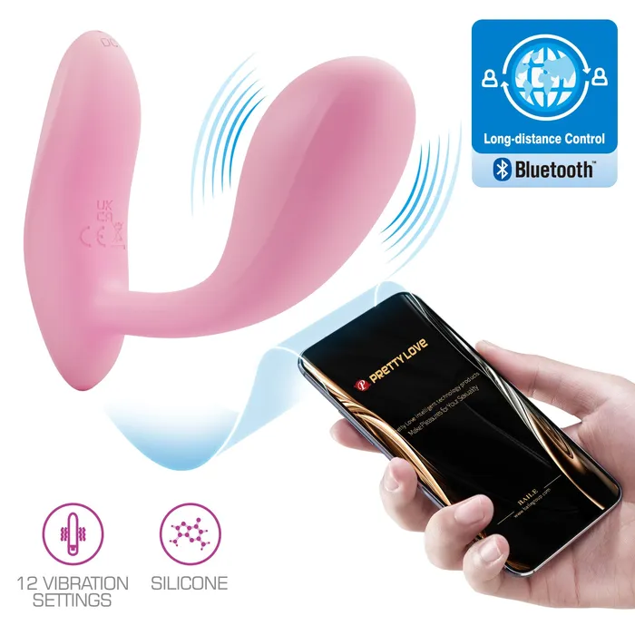 Pretty Love Doppio Stimolatore Vaginale Clitorideo controllabile a qualsiasi distanza con APP Mobile Vibrators