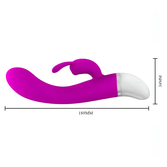 Pretty Love Female Sex Toys | Freda Vibratore Rabbit con 30 diversi programmi di vibrazione - Silicone Medicale