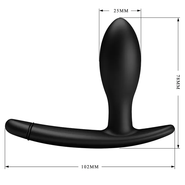 Pretty Love Plug Anale Gonfiabile in Silicone Medicale - 7.8 cm, Nero | Anal