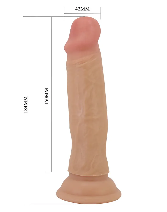 Pretty Love - Quentin - Sliding Skin Realistische Dildo - 18,4 cm - Lichte Huidskleur | Pretty Love Vibrators