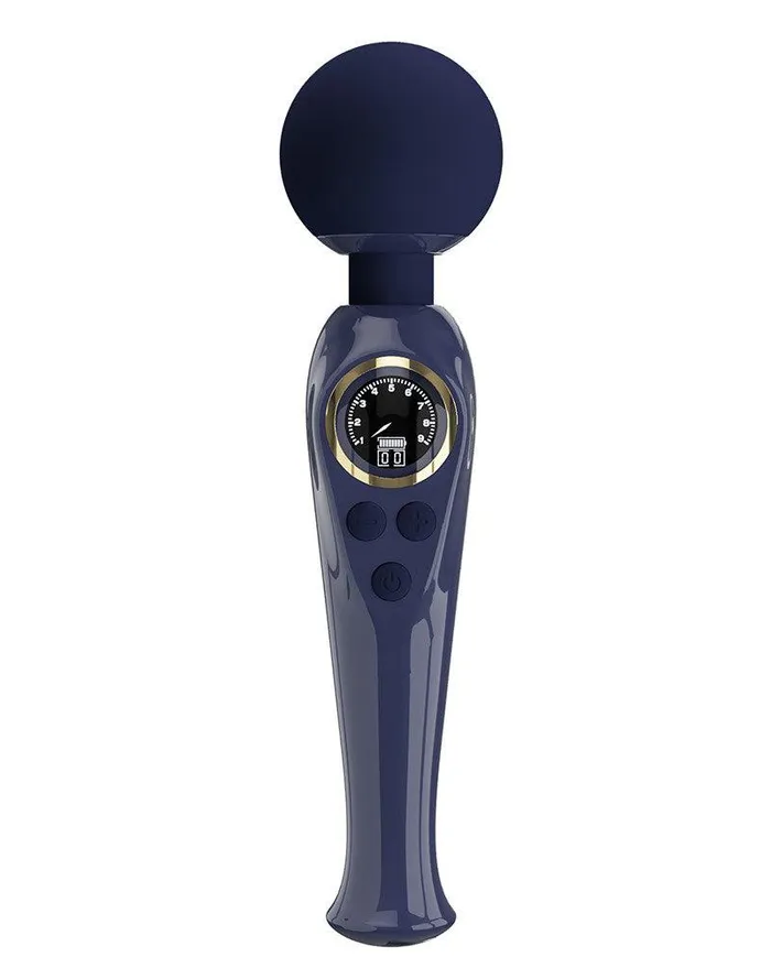 Pretty Love Skyler Wand Vibrator Met LCD Display Donkerblauw Pretty Love Vibrators