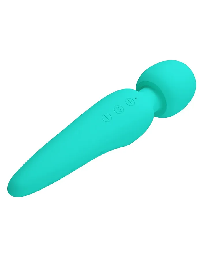 Pretty Love Vibrators | Pretty Love - Meredith - Wand Vibrator - 12 Standen - Waterproof - Turquoise