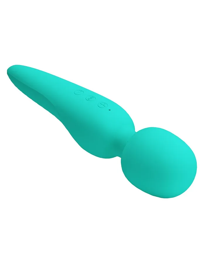 Pretty Love Vibrators | Pretty Love - Meredith - Wand Vibrator - 12 Standen - Waterproof - Turquoise