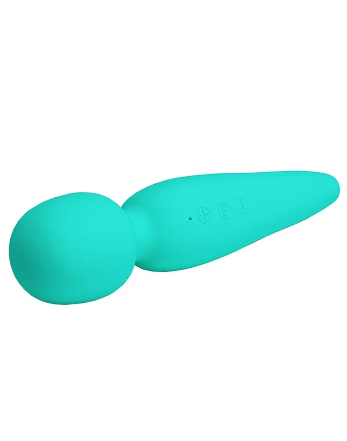 Pretty Love Vibrators | Pretty Love - Meredith - Wand Vibrator - 12 Standen - Waterproof - Turquoise