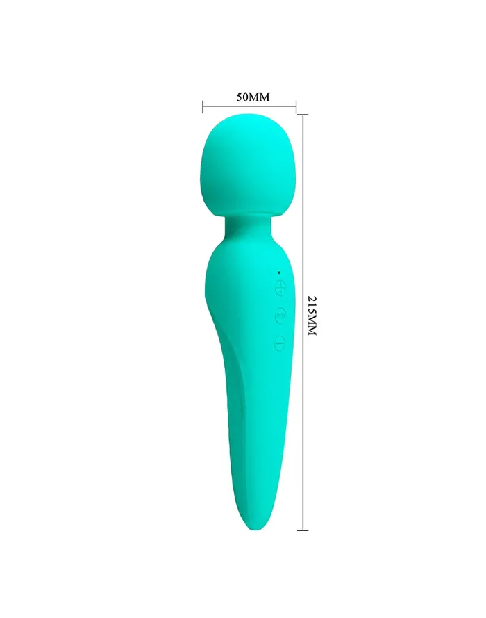 Pretty Love Vibrators | Pretty Love - Meredith - Wand Vibrator - 12 Standen - Waterproof - Turquoise