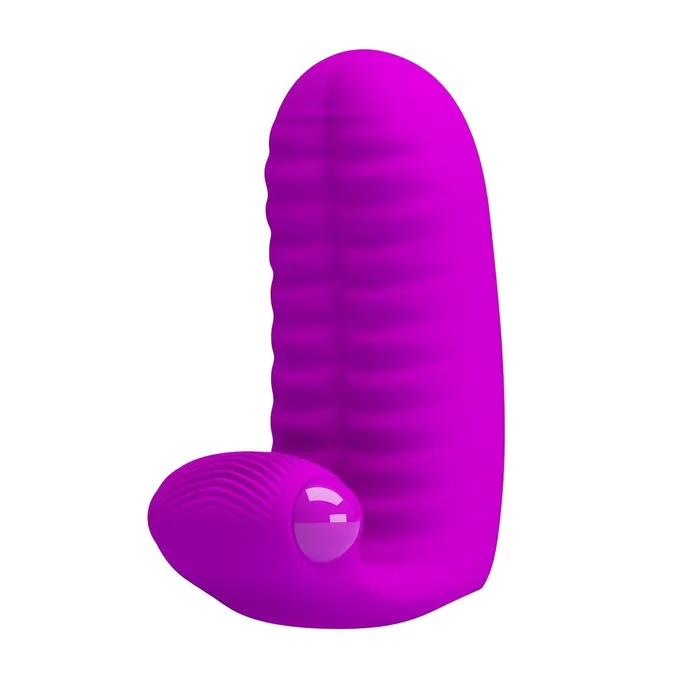 Pretty Love Vibrators | Vibratore DOPPIO da dita con stimolatore clitorideo - Viola