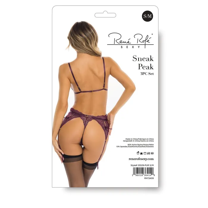 René Rofé Set di Lingerie René Rofé Viola (S/M) | Anal