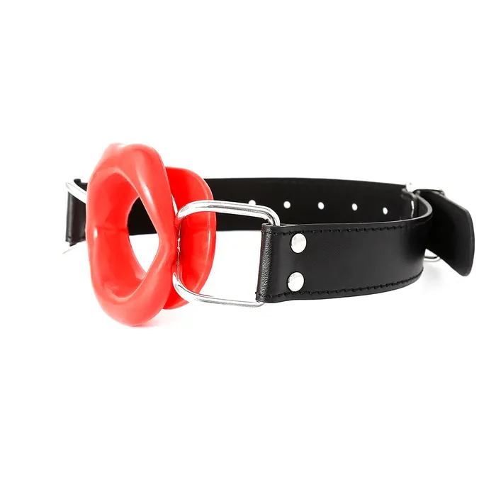 Restraints | Kiotos Kiotos Leather - Rode Mondknevel met Rode Lippen - Fascinerende Toevoeging voor Intiem Plezier