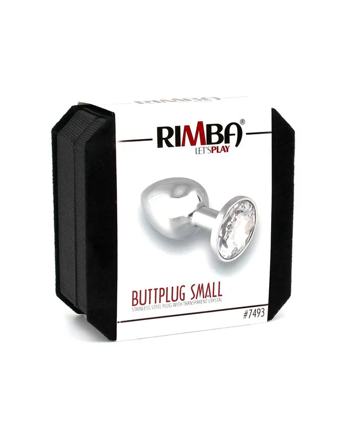 Rimba - Buttplug Klein Met Wit Kristal 3 x 7.3 cm | Rimba Bondage Play Vibrators