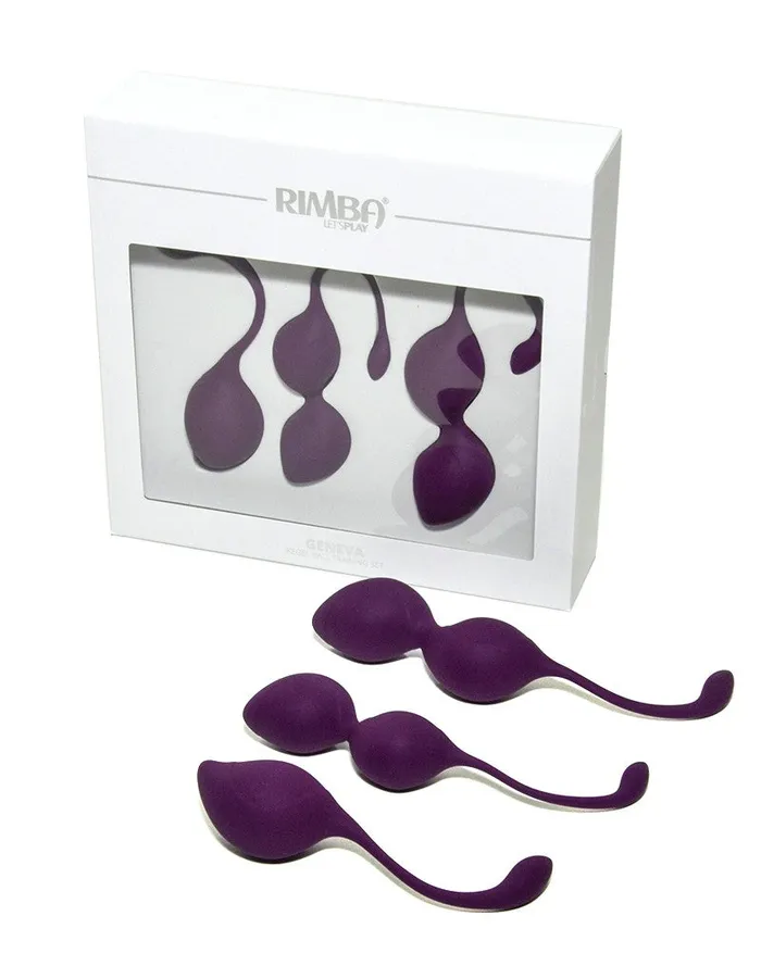 Rimba Female Sex Toys | Rimba - Kegel Balletjes Bekkenbodem Trainings Set Geneva - Paars