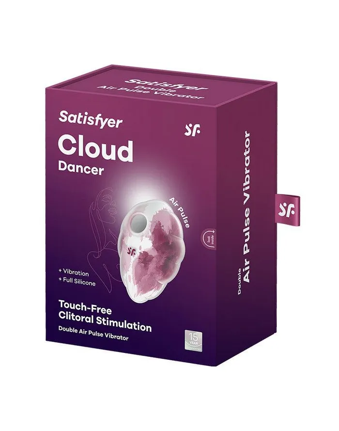 Satisfyer Vibrators | Satisfyer - Cloud Dancer - Luchtdruk Vibrator met Vibratie - Rood