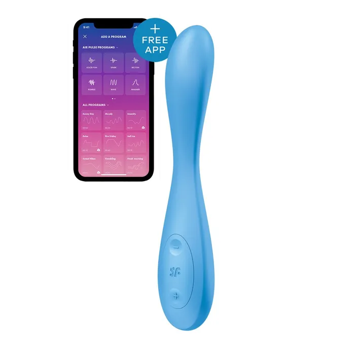 Satisfyer Vibrators Vibratore Satisfyer GSpot Flex 4 Azzurro