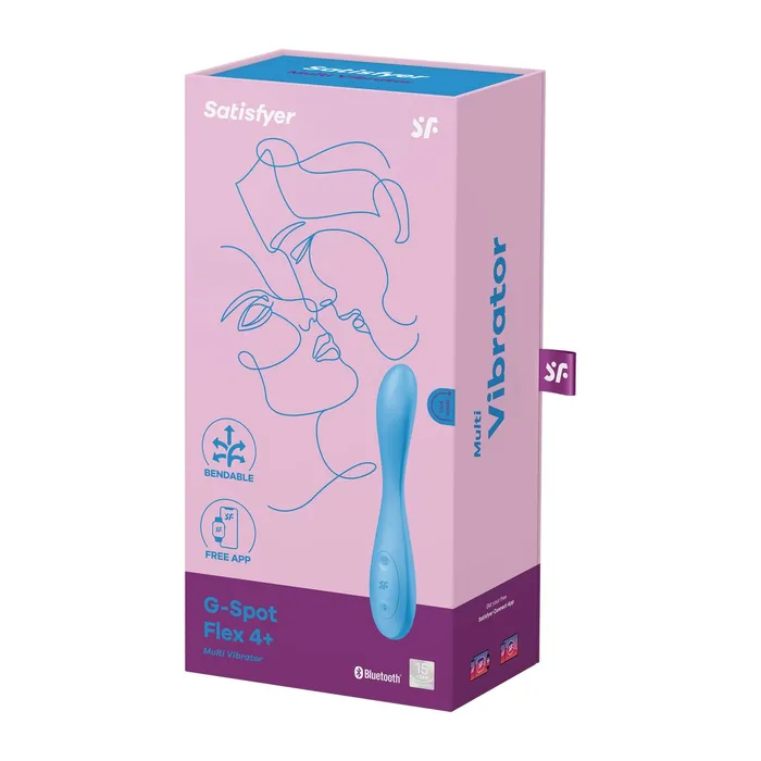 Satisfyer Vibrators | Vibratore Satisfyer G-Spot Flex 4+ Azzurro