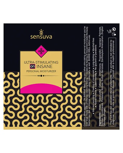 Sensuva Ultra Stimulating ON Insane Personal Moisturizer - 4.23 oz Unscented | Sensuva Female Sex Toys