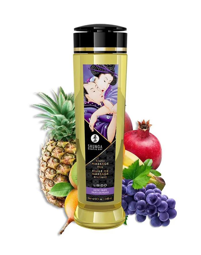 Shunga Massageolie Libido Exotic Fruit 240 ml Shunga Vibrators