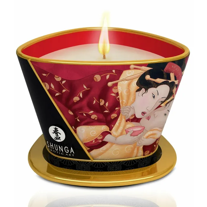 Shunga Vibrators Candela Massaggio Shunga Champagne alla Fragola 170 ml