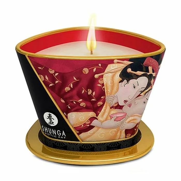 Shunga Vibrators | Candela Massaggio Shunga Champagne alla Fragola 170 ml