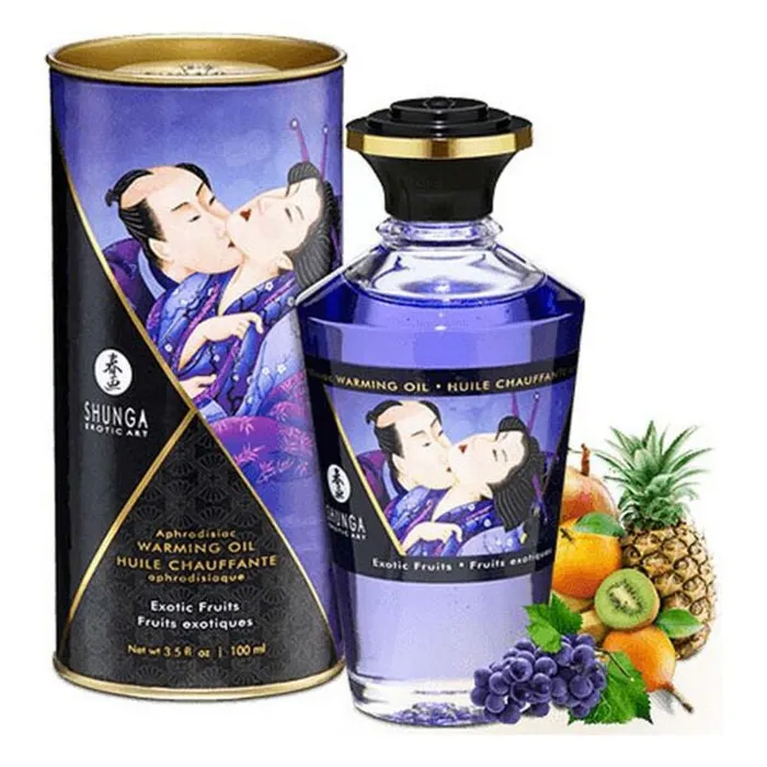 Shunga Vibrators Olio per Massaggio Erotico Shunga Frutta Esotica 100 ml