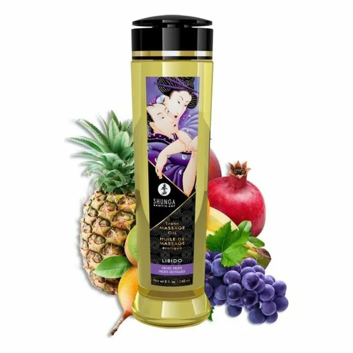 Shunga Vibrators Olio per Massaggio Erotico Shunga Frutta Esotica 240 ml