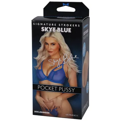 Signature Strokers Skye Blue Ultraskyn Stroker | Doc Johnson Male Sex Toys