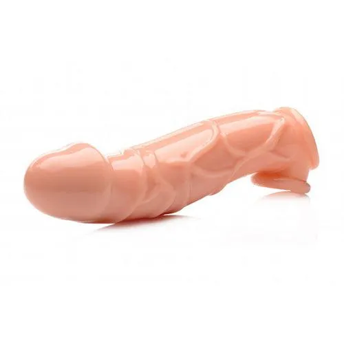 Size Matters - Extender Gebogen Penis Sleeve - Lichte Huidskleur | Size Matters Male Sex Toys