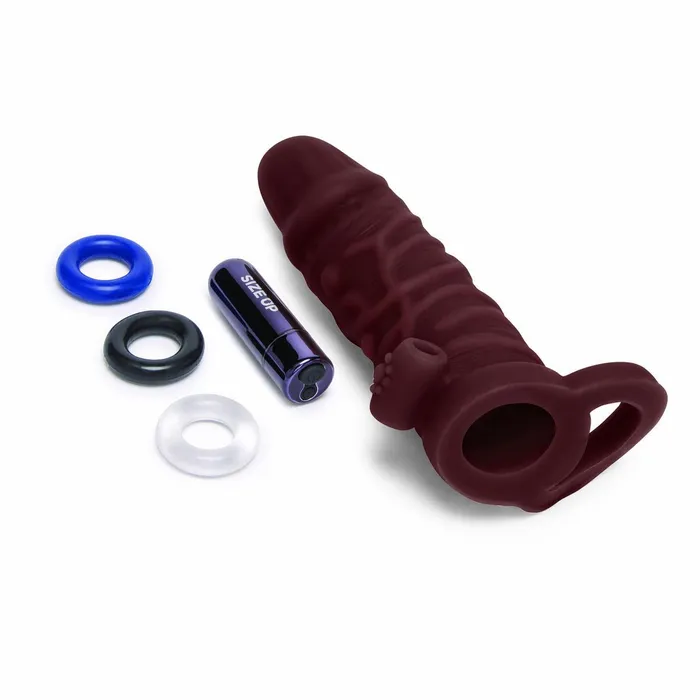 Size Up Male Sex Toys | Cover per pene Size Up Marrone Ø 4 cm 15 cm