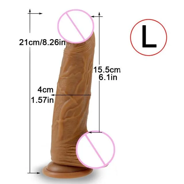 Skin Feeling Realistic Dildo Soft Liquid Silicone Huge Big Penis With Suction Cup Sex Toys for Woman Strapon Female Masturbation | sale Female Sex Toys