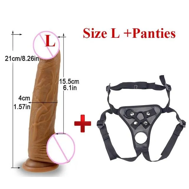 Skin Feeling Realistic Dildo Soft Liquid Silicone Huge Big Penis With Suction Cup Sex Toys for Woman Strapon Female Masturbation | sale Female Sex Toys