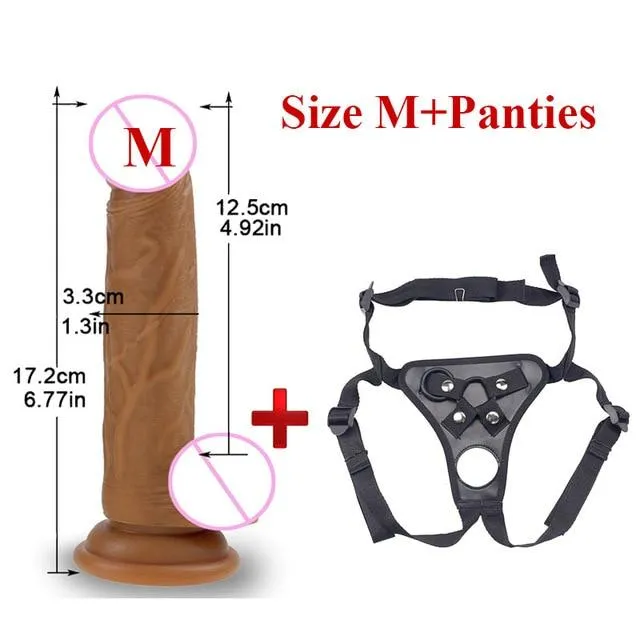 Skin Feeling Realistic Dildo Soft Liquid Silicone Huge Big Penis With Suction Cup Sex Toys for Woman Strapon Female Masturbation | sale Female Sex Toys