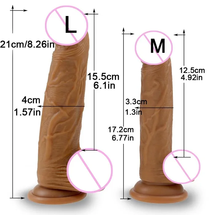 Skin Feeling Realistic Dildo Soft Liquid Silicone Huge Big Penis With Suction Cup Sex Toys for Woman Strapon Female Masturbation | sale Female Sex Toys