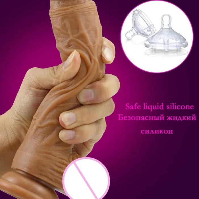 Skin Feeling Realistic Dildo Soft Liquid Silicone Huge Big Penis With Suction Cup Sex Toys for Woman Strapon Female Masturbation | sale Female Sex Toys