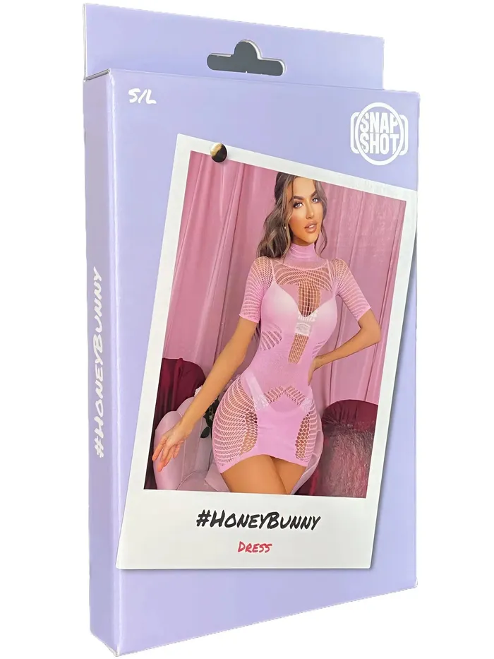 Snapshot Female Sex Toys | Snapshot - #honeybunny - Visnet Mini Jurkje - One Size - Roze