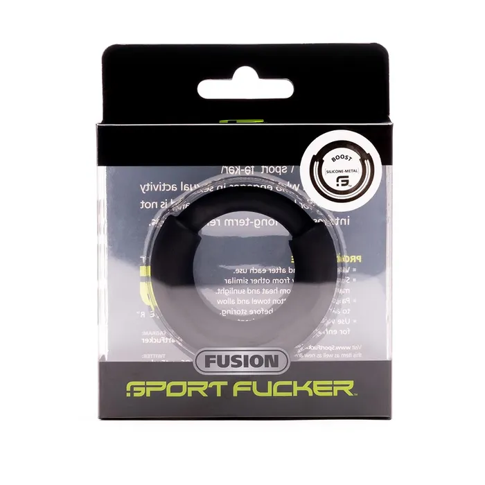 Sport Fucker - Fusion Ring - Siliconen Cockring met RVS binnenring - 3 maten | Sport Fucker Male Sex Toys