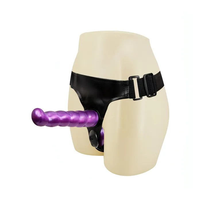 Strap-on interno/esterno o doppia penetrazione intercambiabile - Viola, TPE | Baile Female Sex Toys