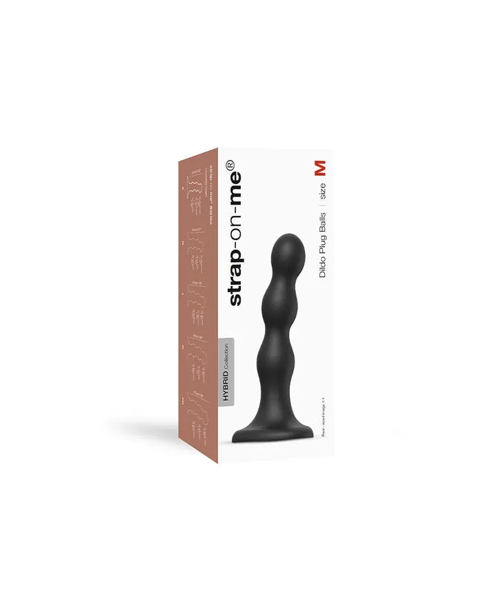 Strap-On-Me Female Sex Toys | Strap-On-Me - Dildo Plug Balls - Zwart