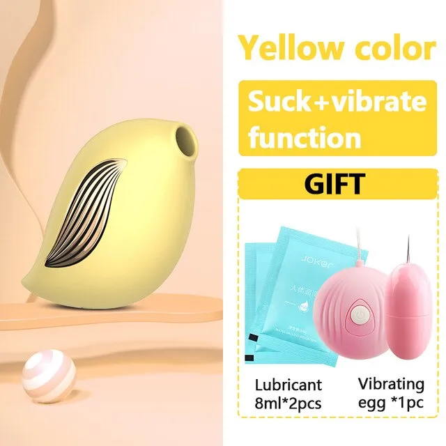 Sucking Vibrator for Women Lick Clitoris Nipple Stimulate Vagina Vibrating Female Masturbation Cute Bird Sex Toys | YSGLIFE Couples