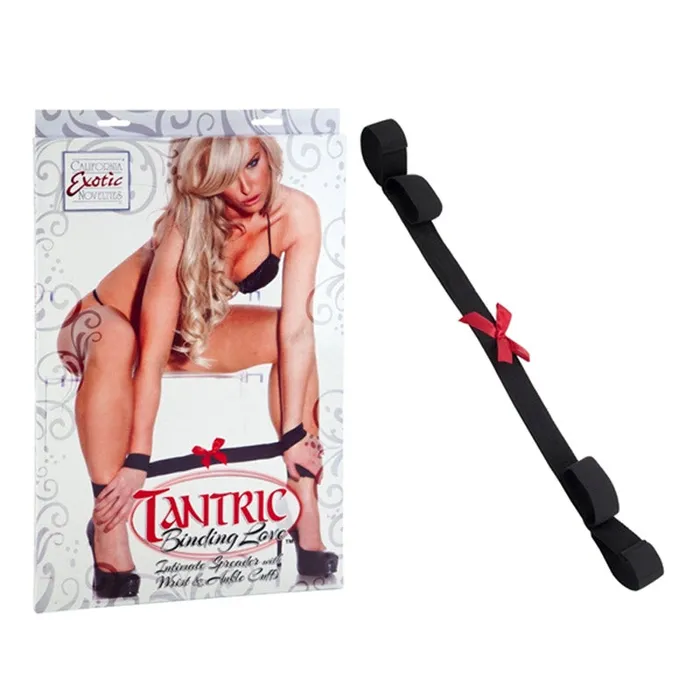 Tantric Binding Love Intimate Spreader with Wrist Ankle Cuffs California Exotic Couples