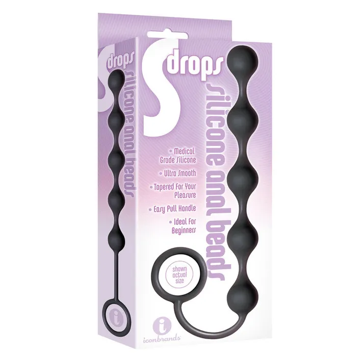 The 9s S Drops Silicone Anal Beads Icon Brand Male Sex Toys