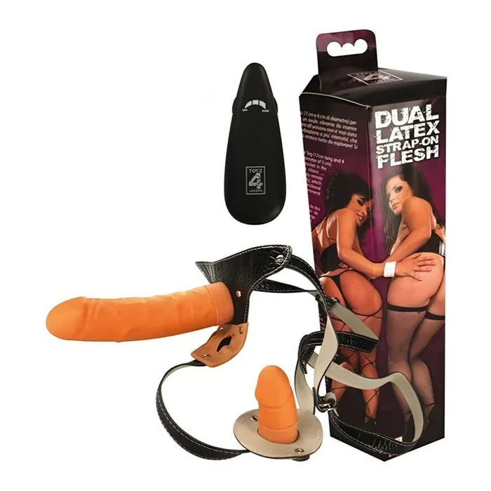 Toyz4lovers Female Sex Toys Strapon doppio Dual Latex Strapon Flesh