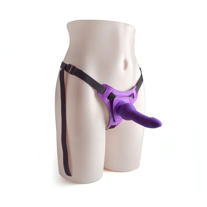 Toyz4lovers Female Sex Toys Strapon in silicone con sistema HungIn 55 Viola