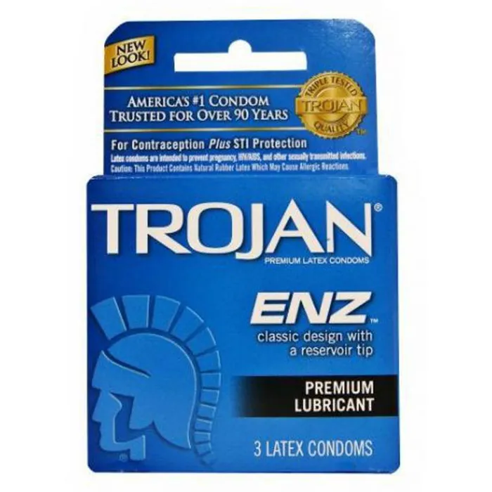 Trojan Enz Premium 3 Pack Trojan Condoms Enhancers