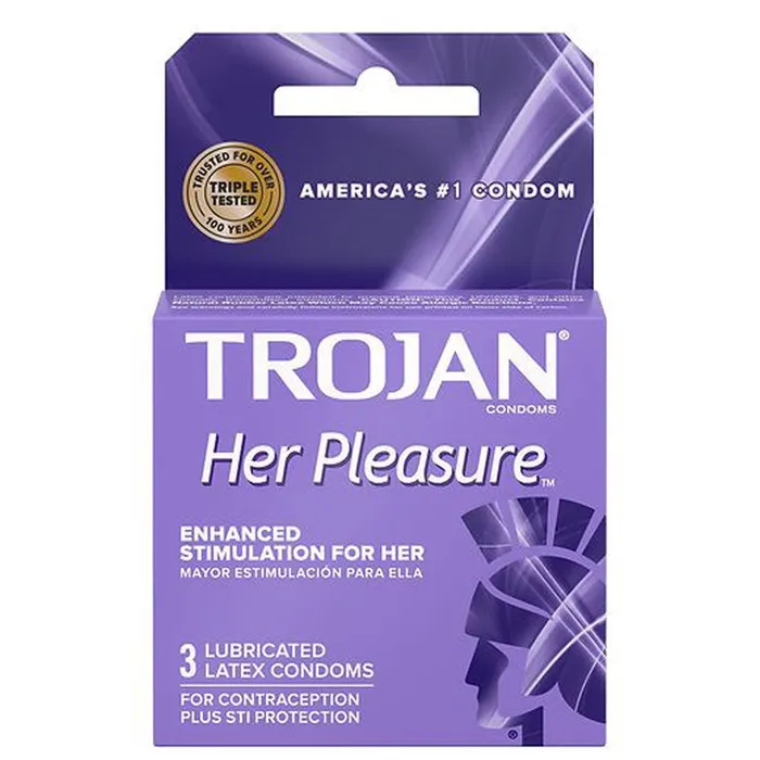 Trojan Her Pleasure Sensations Condoms | Trojan Condoms Female Sex Toys