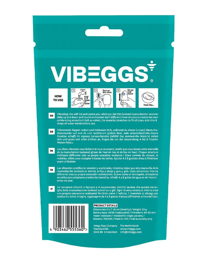 VIBEGGS Female Sex Toys | VIBEGGS - Naughty Nubs - Vibrerende Masturbatie Sleeve èn Vinger Vibrator - Wit