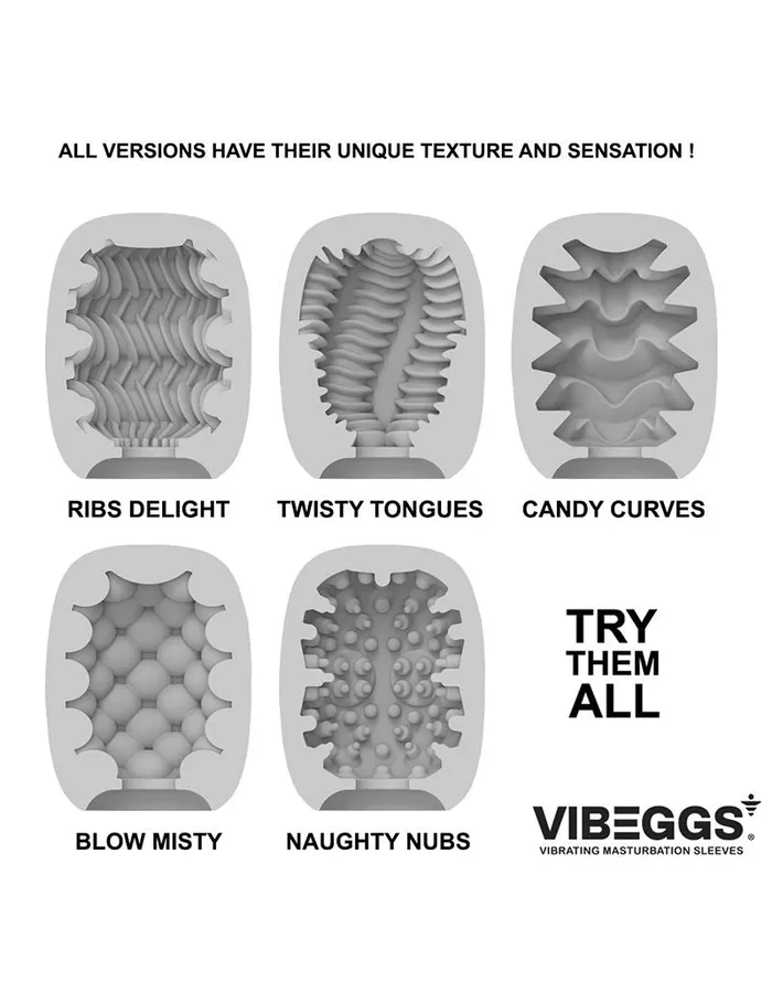 VIBEGGS Female Sex Toys | VIBEGGS - Naughty Nubs - Vibrerende Masturbatie Sleeve èn Vinger Vibrator - Wit