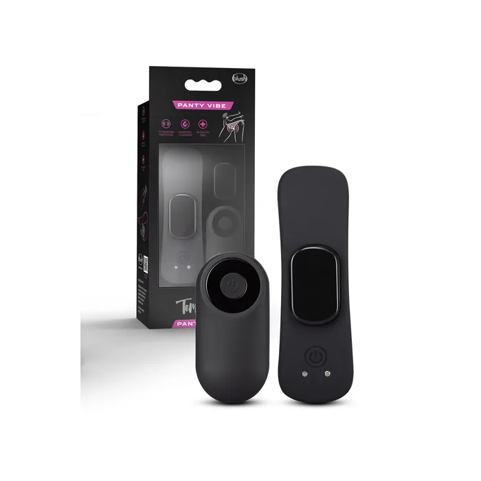 Vibratore Anale Blush Temptasia Nero | Blush Vibrators