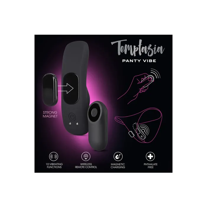 Vibratore Anale Blush Temptasia Nero | Blush Vibrators