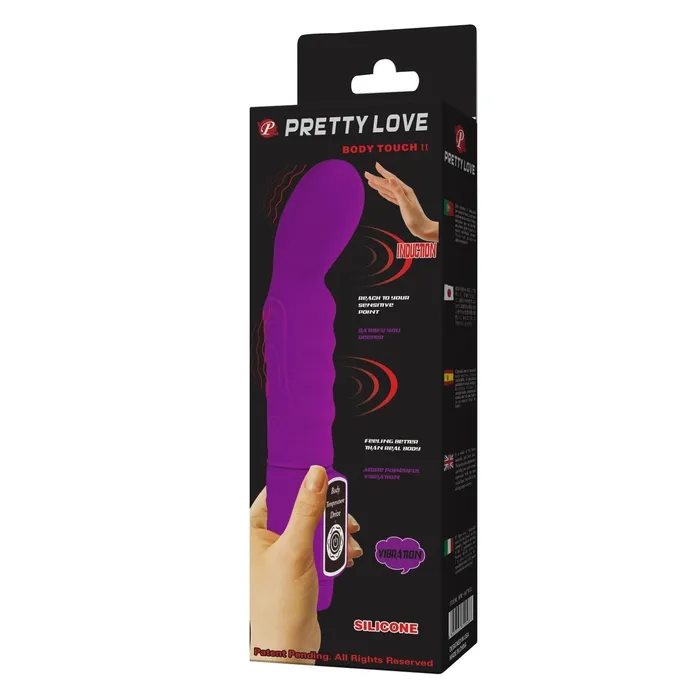 Vibratore design Body Touch - Vibrazione a seconda della temperatura corporea, Silicone medicale 100% allergenico. | Pretty Love Female Sex Toys