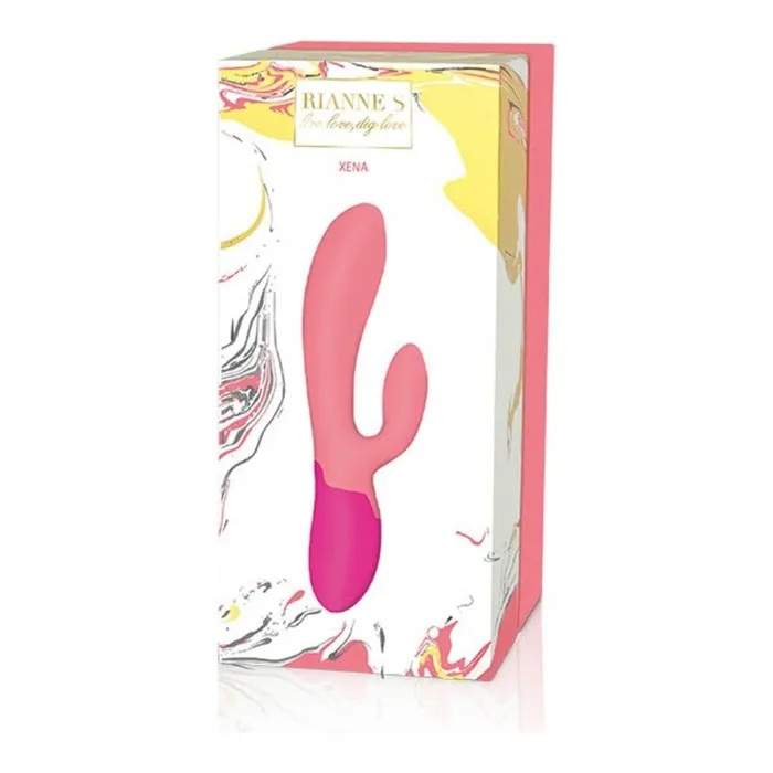 Vibratore Doppia Stimolazione Rianne S Essentials Xena Rabbit Corallo Rosa | Rianne S Vibrators