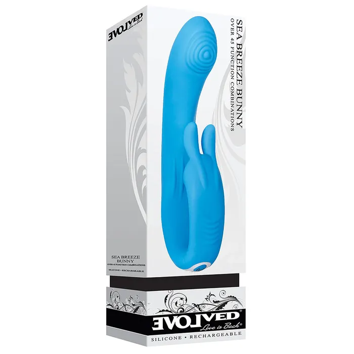 Vibratore per il Punto-G Evolved Bunny Azzurro | Evolved Vibrators